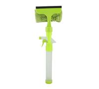 Wangcmcol Outil de nettoyage de verre, matériau durable de qualité supérieure, brosse à gratter intégrée, buse réglable, protection des mains à bords lisses, léger pour une (Verte)
