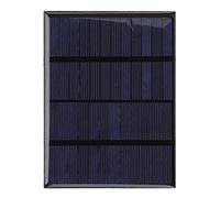 Wangcmcol Panneau solaire en silicium polycristallin pour bricolage, taux de conversion élevé, 12 V 1,5 W, léger, portable, applications multiples