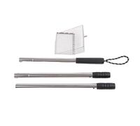 Wangcmcol Pelle à litière pour chat, poignée extensible pour un nettoyage facile, conception réglable, métal robuste, surface antiadhésive pour déchets d'animaux, pelle à crottes