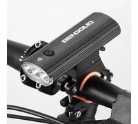 Wangcmcol pour éclairage de vélo Haute luminosité, 750 lumens, sécurité de Conduite Nocturne, Banque d'alimentation Rechargeable 3000 mAh, 5 Modes d'éclairage, résistant à l'eau,