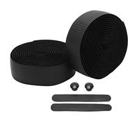 Wangcmcol Ruban de guidon de vélo, pour vélos de course, absorbant les chocs, en PU, couche intérieure en EVA, léger, adhésif inclus, installation facile, kit complet avec (Noire)