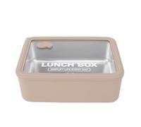 Wangcmcol Stainless Steel Lunch Container for Food Storage, Microwave Safe, Visible Design, Portable, for Work, Camping, Picnics, Travel, Durable, Leak Proof, (Brown Large 1200ml)
