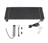Wangcmcol Support de Moniteur de Bureau avec Station d'accueil 8 en 1, Support de téléphone, tiroir, roulement de 25KG