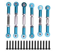 Wangcmcol Support de tige en alliage d'aluminium pour voitures télécommandées 1/10, compatible avec Senton Granite Big Rock Typhon, conception texturée améliorée avec vis, tige (Bleue)