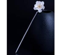 Wangdaqi Baguettes à cheveux traditionnelles faites à la main en argent pour femmes et filles dans une boîte cadeau