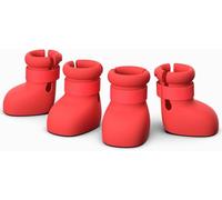 Wangdaqi Chaussures pour chiens de grande taille, bottes et protections de pattes pour les jours d'hiver enneigés, trottoirs chauds d'été, imperméables par temps pluvieux, promenade en plein air, sols