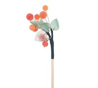 Wangdaqi Épingle à cheveux en agate orange pour kimono Hanbok - Accessoires de cheveux anciens pour jeux de rôle