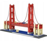 Wange Golden Gate Bridge-San Francisco America Puzzle de Briques de Construction 1977 pièces, Multicolore