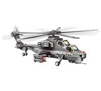 WANGE Maquette d’hélicoptère d’Attaque WZ10 pour Assembler avec des Blocs.Aéromodélisme 1:38.