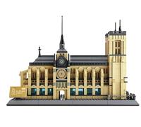 WANGE Modèle d’Architecture à Assembler avec des Blocs de Construction. Cathédrale de Paris, Notre-Dame.
