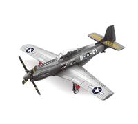 WANGE Modèle de P-51 Mustang. Maquette d'avion de Chasse monomoteur à Long Rayon d'action à Assembler avec des Blocs. Maquette d'avion à l'échelle 1:26