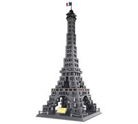 WANGE Tour Eiffel-Paris, France 976 Pièces Ensemble de Blocs de Construction pour Bâtisseurs Amateurs