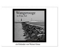 Wangerooge in Fine Art (Wandkalender 2026 DIN A2 quer), CALVENDO Monatskalender: Wangerooge in Schwarzweiß (Fine Art)
