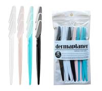 WANGFXWA Dermaplane Lot de 12 rasoirs à sourcils pour femme - Outil de dermaplaning - Rasoir pour le visage - Rasoir pour femme - Rasoirs pour cheveux du visage et hommes - Lot de 12 pièces (plusieurs