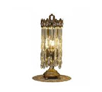 WANGHAI-666 Lampe de Chevet Lampe De Chevet Luxe avec Couronne en Cristal, Haut Gamme, for Chambre À Coucher, Salon, Princesse, Célébrité D'internet, Coiffeuse