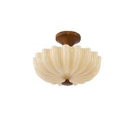 WANGHAI-666 Plafonnier Plafonnier de Chambre à Coucher rétro, Lampe Balcon en Bois et Verre for Bureau Principale