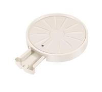 WANGHAI-666 Soucoupes pour Plantes Plateau à roulettes Rond for Plantes, Support 360° avec réservoir d'eau(Blanc)