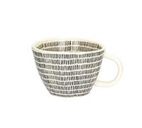 WANGHAI-666 Tasses à café Tasse à café dessinée la main, 1 lot de tasses multicolores motifs irréguliers, capacité 11,84 oz for les petit-déjeuner en denim(Noir)