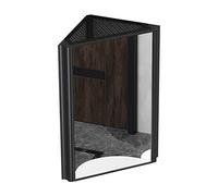 wanghaiyanBD Armoire à Miroir Triangulaire en Aluminium Space, Armoire à Miroir d'angle de Salle de Bain, Casier de Toilette Mural - Gain de Place