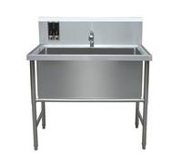 wanghaiyanBD Baignoire pour chien en acier inoxydable, bassin de toilettage pour animaux de compagnie, table de bain en acier inoxydable pour grands chiens, évier de bain professionnel pour animaux de