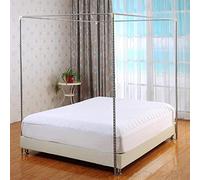 wanghaiyanBD Cadre de moustiquaire Cadre d'auvent en Acier Inoxydable, Le Support de décoration de Chambre est utilisé pour Le lit en Bois/Taille de Plate-Forme en métal, lit Double, lit Double Comple