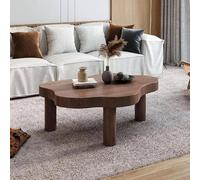 wanghaiyanBD Table basse en forme de nuage, design irrégulier moderne en bois pour salon, table basse basse, table d'appoint élégante