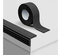 WANGJIANPENGPL Nez de Marche Escalier, Bande Antiderapante Adhesive, Bande Antidérapante Escalier, pour Escaliers, Appuis de Fenêtre, Tables a Manger, Armoires(Black,5m/16.4ft)