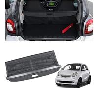 WangjunF Étagère Arrière Rétractable De Coffre pour Smart Fortwo 2016-2019,Housse Colis Cargo Coque Cache-Bagages Couverture De Cargaison De Coffre