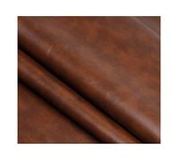 wangk Tissu Effet Simili Cuir Texturé Tissu Similicuir Matière pour Tapisserie Unies Imitation Cuir Tissu Vinyle Art Artisanat Leathercloth Vendu Au Mètre Largeur -Brun Clair 1.38x3m