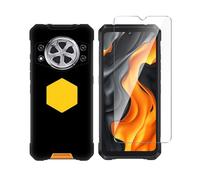 Wanglaism Coque Noir TPU Souple pour Cubot Kingkong Power 5 + Protection d'Écran Verre Trempé 9H