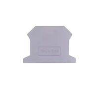 wanglan 10Pcs 2.5 Terminal Block UK2.5B Screw Connection Connect Strip 5mm² Cable Electrical Din Rail Wire Connector(End Cover)