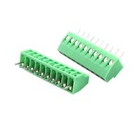 wanglan 10Pcs KF128 2.54mm 0.1" Pitch Mini PCB Screw Terminal Block Connector for Wires 2P 3P 4P 5P 6P 7P 8P 9P 10P 12P 14P 16P(10Pcs KF128-2.54-10P)