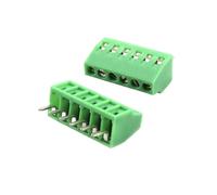 wanglan 10Pcs KF128 2.54mm 0.1" Pitch Mini PCB Screw Terminal Block Connector for Wires 2P 3P 4P 5P 6P 7P 8P 9P 10P 12P 14P 16P(10Pcs KF128-2.54-6P)