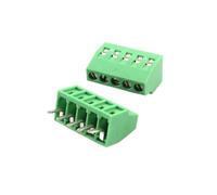 wanglan 10Pcs KF128 2.54mm 0.1" Pitch Mini PCB Screw Terminal Block Connector for Wires 2P 3P 4P 5P 6P 7P 8P 9P 10P 12P 14P 16P(10Pcs KF128-2.54-5P)