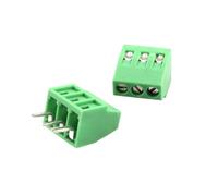 wanglan 10Pcs KF128 2.54mm 0.1" Pitch Mini PCB Screw Terminal Block Connector for Wires 2P 3P 4P 5P 6P 7P 8P 9P 10P 12P 14P 16P(10Pcs KF128-2.54-3P)