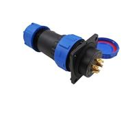 wanglan Connecteur droit SP28 étanche IP68, prise à bride, 2 broches, différentes tailles, 3-26, Options disponibles(6PIN)
