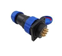 wanglan Connecteur droit SP28 étanche IP68, prise à bride, 2 broches, différentes tailles, 3-26, Options disponibles(14PIN)