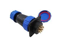 wanglan Connecteur droit SP28 étanche IP68, prise à bride, 2 broches, différentes tailles, 3-26, Options disponibles(12PIN)