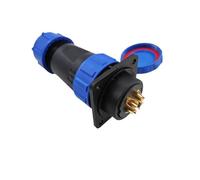 wanglan Connecteur droit SP28 étanche IP68, prise à bride, 2 broches, différentes tailles, 3-26, Options disponibles(4PIN)