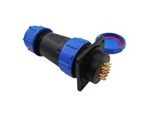 wanglan Connecteur droit SP28 étanche IP68, prise à bride, 2 broches, différentes tailles, 3-26, Options disponibles(22PIN)