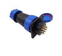 wanglan Connecteur droit SP28 étanche IP68, prise à bride, 2 broches, différentes tailles, 3-26, Options disponibles(16PIN)