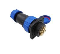 wanglan Connecteur droit SP28 étanche IP68, prise à bride, 2 broches, différentes tailles, 3-26, Options disponibles(24PIN)
