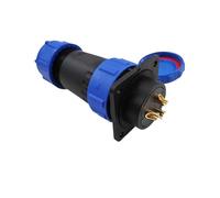 wanglan Connecteur droit SP28 étanche IP68, prise à bride, 2 broches, différentes tailles, 3-26, Options disponibles(3PIN)