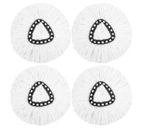 WangLaoWu Lot de 4 Têtes de Rechange pour Balai à Franges, Têtes Pivotantes à 360 Degrés, Microfibre, Compatible avec Vileda O-Cedar Spin Mop, pour Sols en bois, céramique, marbre, etc.