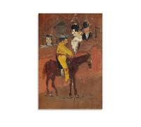 WANGLIDD Impression sur toile de Pablo Picasso Le Petit Picador Jaune - Décoration murale moderne pour chambre à coucher - Sans cadre - 40 x 60 cm