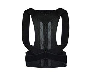 WANGLXST Beau Correcteur de Posture Redresse Posture Dos élastique pour Mal de Dos Redresseur Redresse Dos Soutien Epaules Dorsale Ceinture Maintien Dos Droit Soulager Unisexe, Black, 5XL