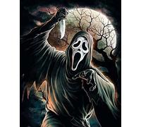 WANGMAOMAO Peinture par numéros Kit de peinture acrylique bricolage pour enfants et adultes débutant Peint à la main art décoration cadeau 16 x 20 pouces Cri de film d'horreur-sans cadre