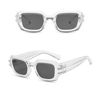 WANGOLK Punk Square Lunettes de soleil Ripple Funny Lunettes de soleil Bump Lunettes de soleil Trendy Hip Hop Lunettes UV400,6,Taille unique