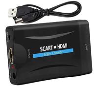Scart vers Hdmi Convertisseur Péritel vers HDMI Adaptateur Péritel vers HDMI Scart to Hdmi Audio Vidéo Support HD 720p/1080p pour Proiettore Monitor HDTV STB VHS Xbox PS3 Sky Blu-ray Dvd Wii TV VCR