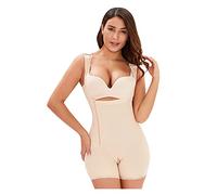 WANGPIN Femmes Plus La Taille Full Body Shaper Ouvert Buste sans Soudure Tummy Control Butt Lifter Shapewear Compression Taille Trainer (Color : Beige, Size : XL/X-Large)